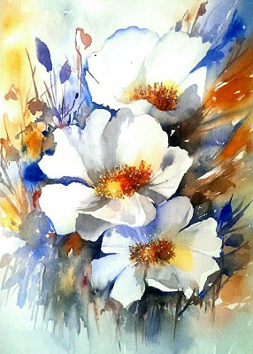 watercolour flower