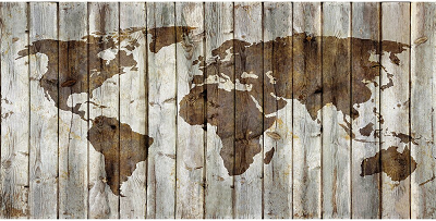 Rustic World Map