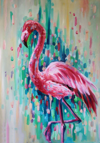 Watercolour Flamingo